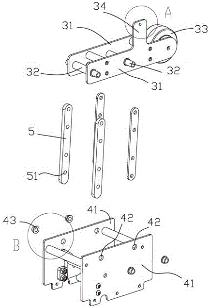 一种折布机的同步顶升装置的制作方法