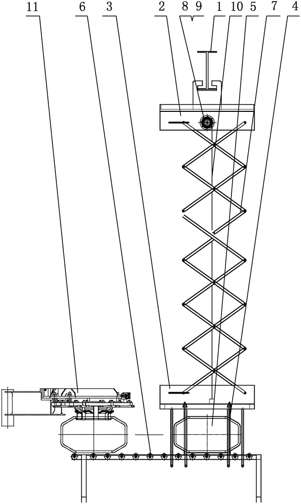 電動(dòng)升降運(yùn)胎小車(chē)的制作方法與工藝