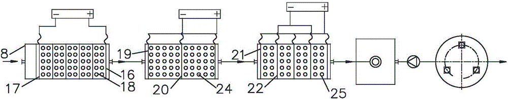 一種串聯(lián)式三維電解處理垃圾滲濾液濃縮液的方法與流程