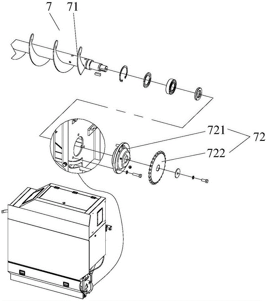 一种纵轴流式联合收割机用高位可换向卸粮总成装置的制作方法