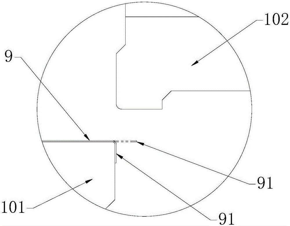 汽車頂蓋天窗翻邊模具的防回彈結(jié)構(gòu)的制作方法與工藝