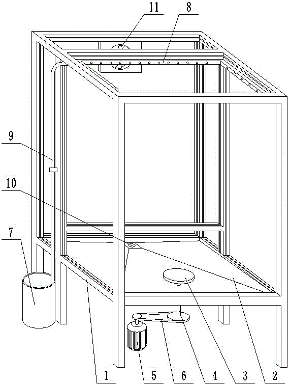 一种环保高效的喷釉室的制作方法与工艺