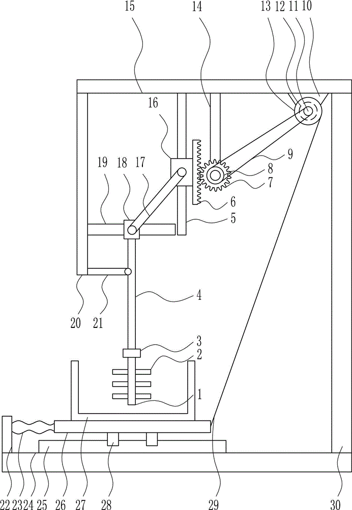 一種道路修建用水泥漿高效攪拌裝置的制作方法