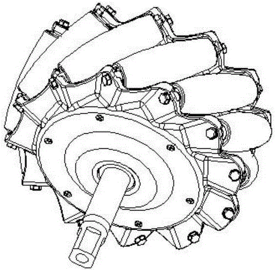 一种由轮毂电机驱动的一体式麦克纳姆轮的制作方法与工艺