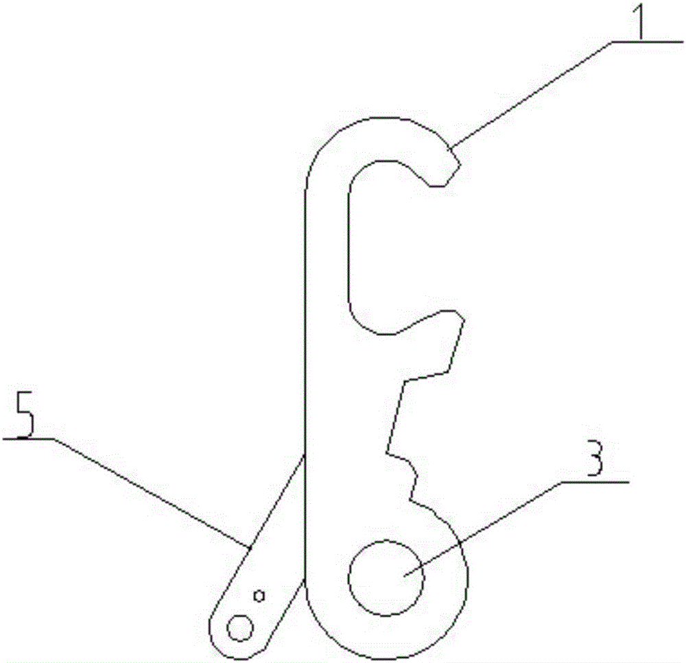 一种双向随动卸料锁止钩的制作方法与工艺
