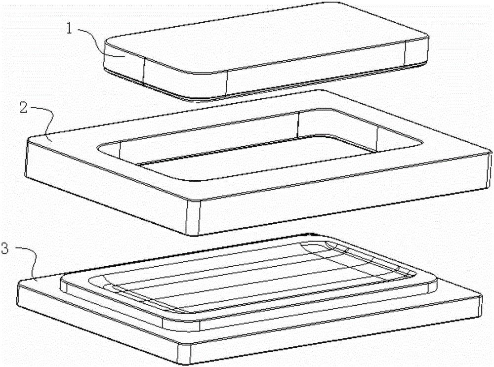 一种三板成型的热弯模具的制作方法与工艺