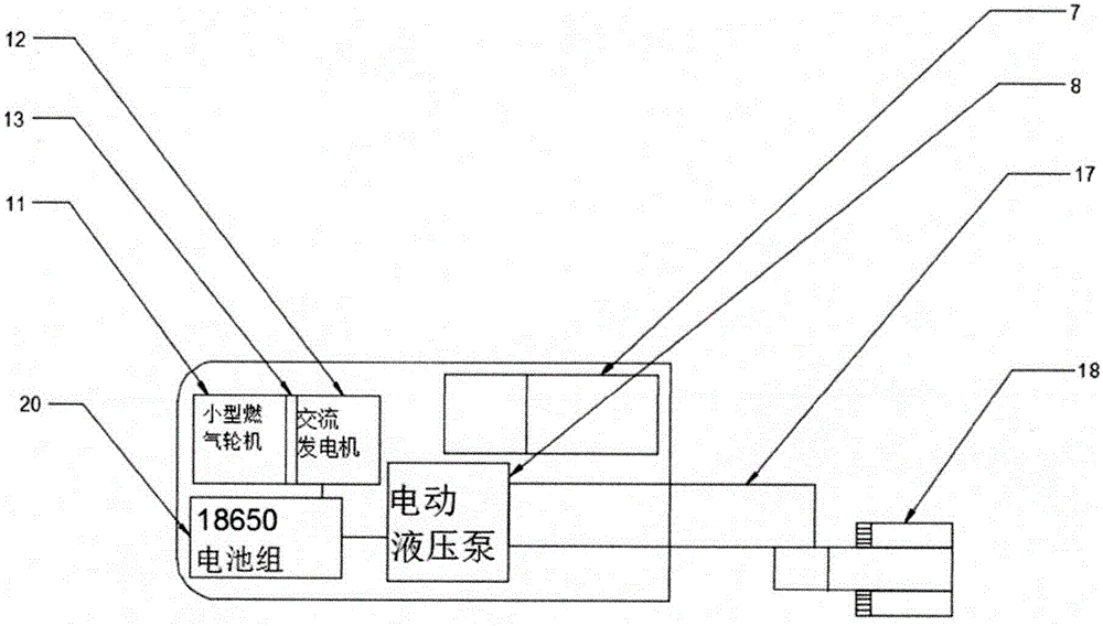 一种燃气轮机增程轮式挖掘机的制作方法与工艺