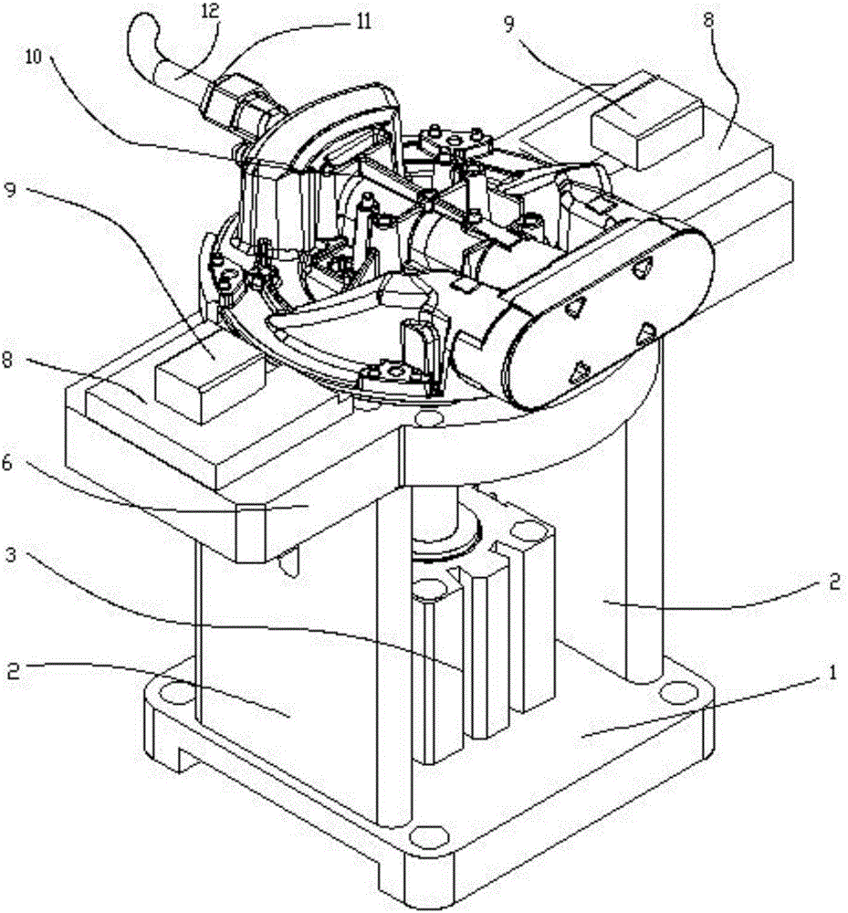 一种用于燃气灶具安装管道前炉头夹紧装置的制作方法