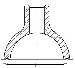 貯水箱或分離器的球形封頭與管接頭整體鍛造結構的制作方法與工藝
