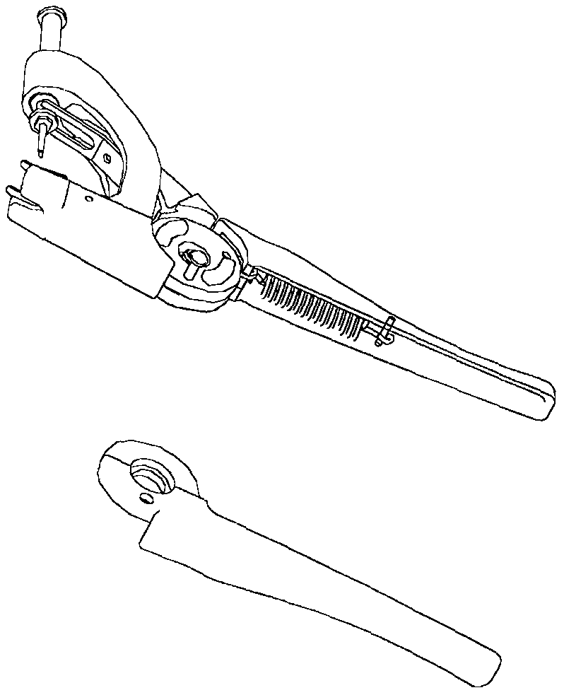 一种导向斜插式耳标钳的制作方法与工艺