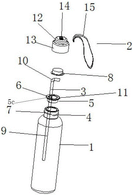 一种便携式吸管运动杯的制作方法与工艺