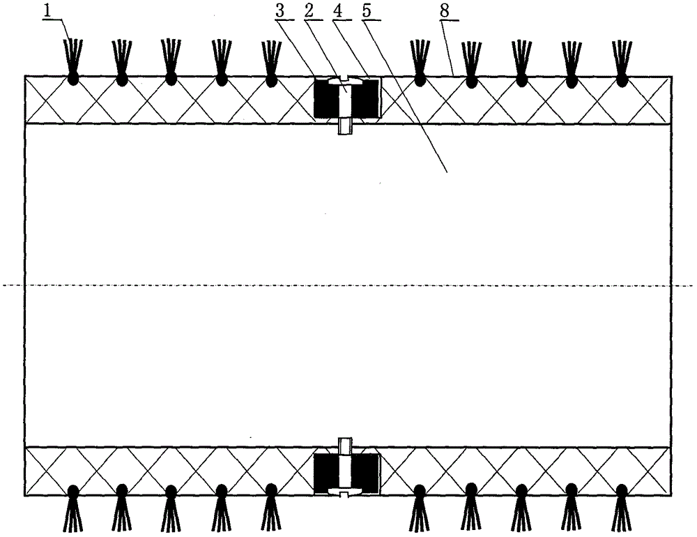 管道内壁除垢示踪刷的制作方法与工艺