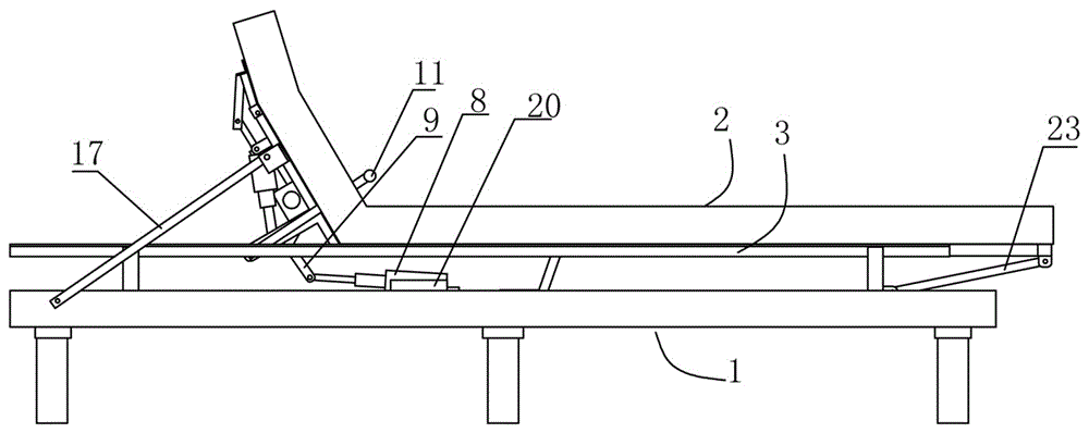 背景技术:电动调节床具有升降调节功能,从而可以调节人的睡姿,使人