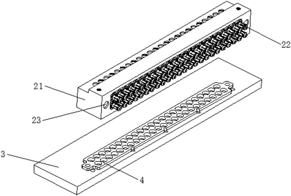一种免焊接多端口的射频连接器的制作方法与工艺