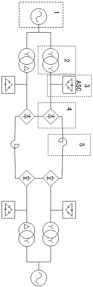 采用吸收與并聯(lián)電容換向的高壓直流輸電系統(tǒng)的制作方法與工藝