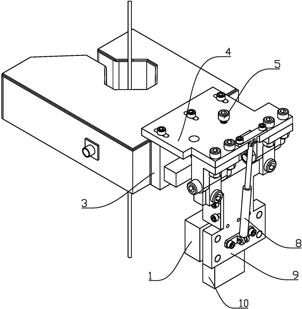 一种测径仪安装机构的制作方法与工艺