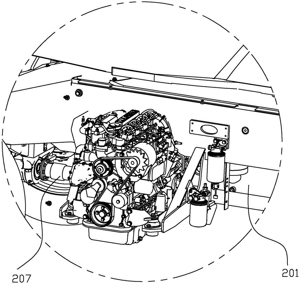 具有橫置式發動機的車體及高空作業平臺的制作方法與工藝