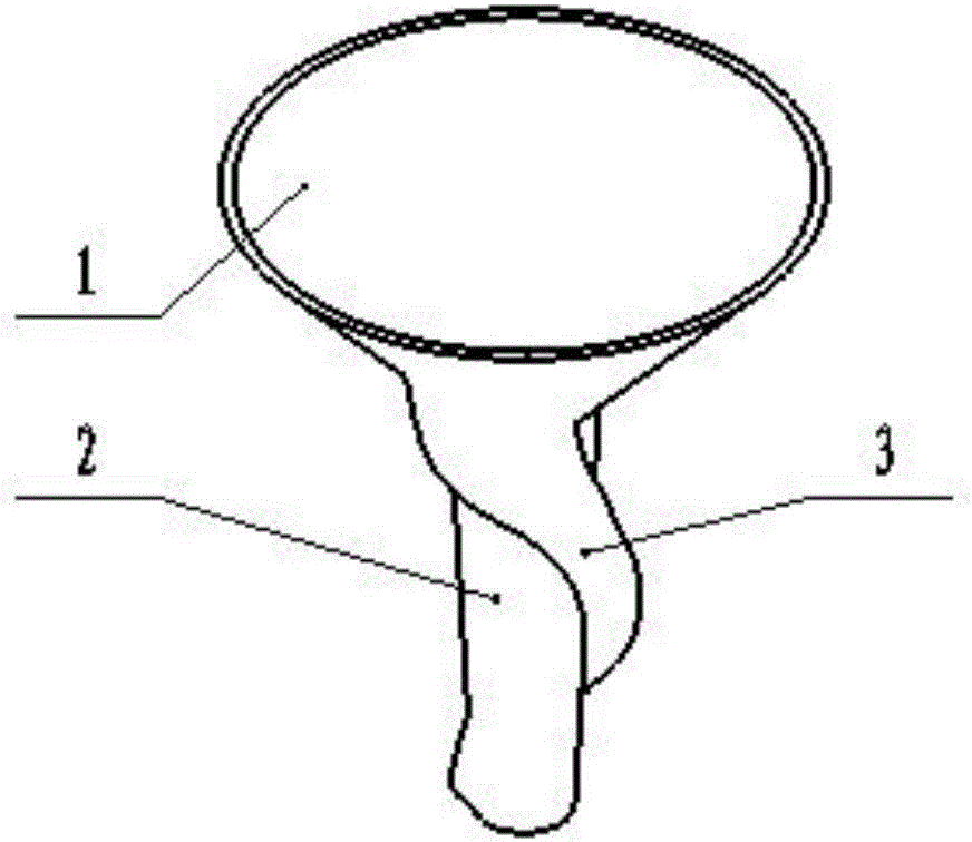 一種帶螺旋通道的漏斗的制作方法與工藝