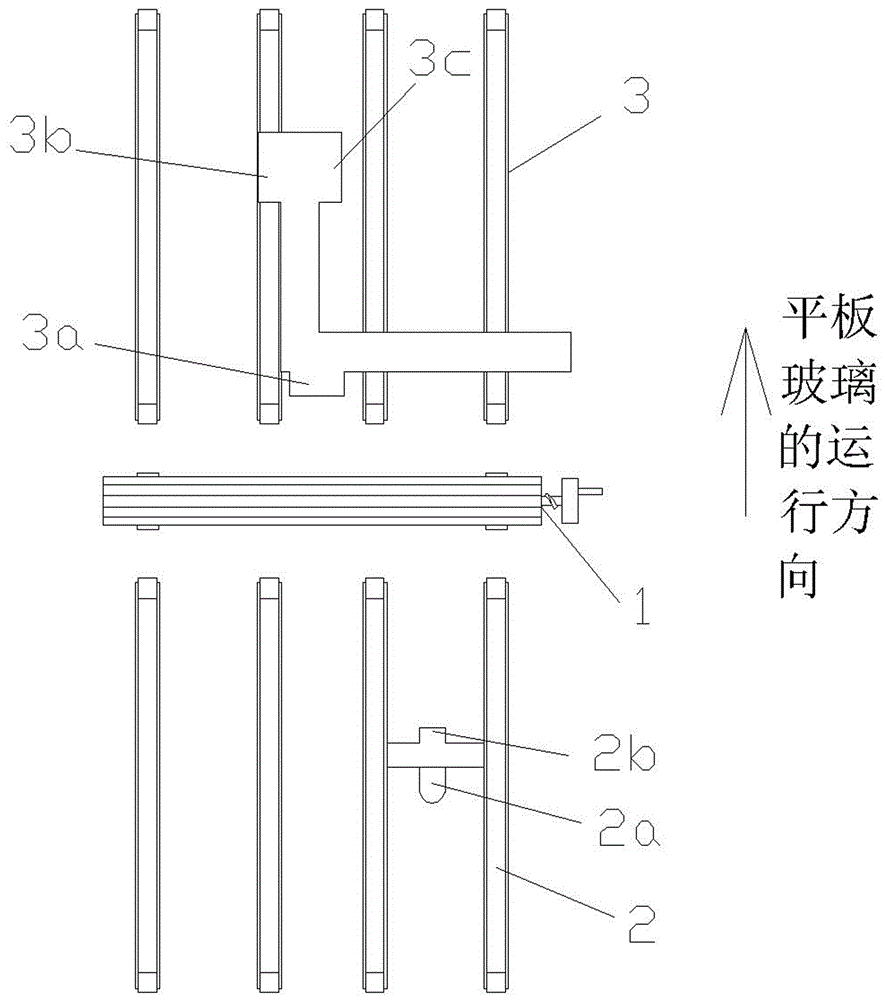 一種平板玻璃橫向掰斷方法與流程