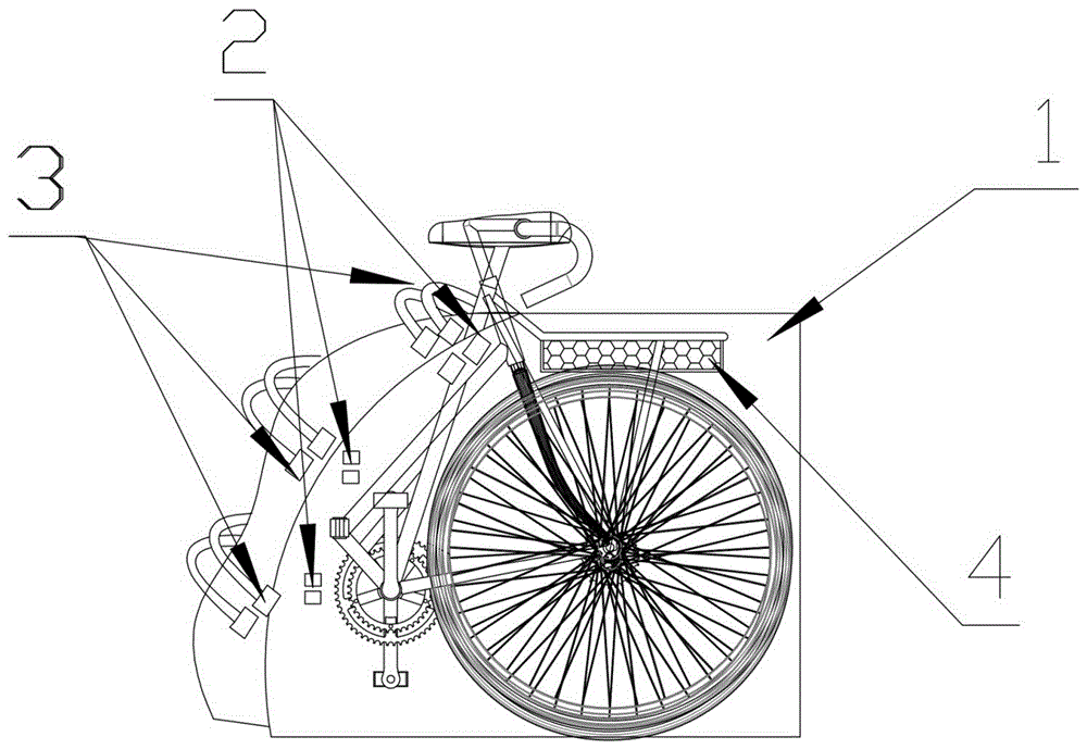 防折叠自行车车轮泥土外粘的装置的制作方法