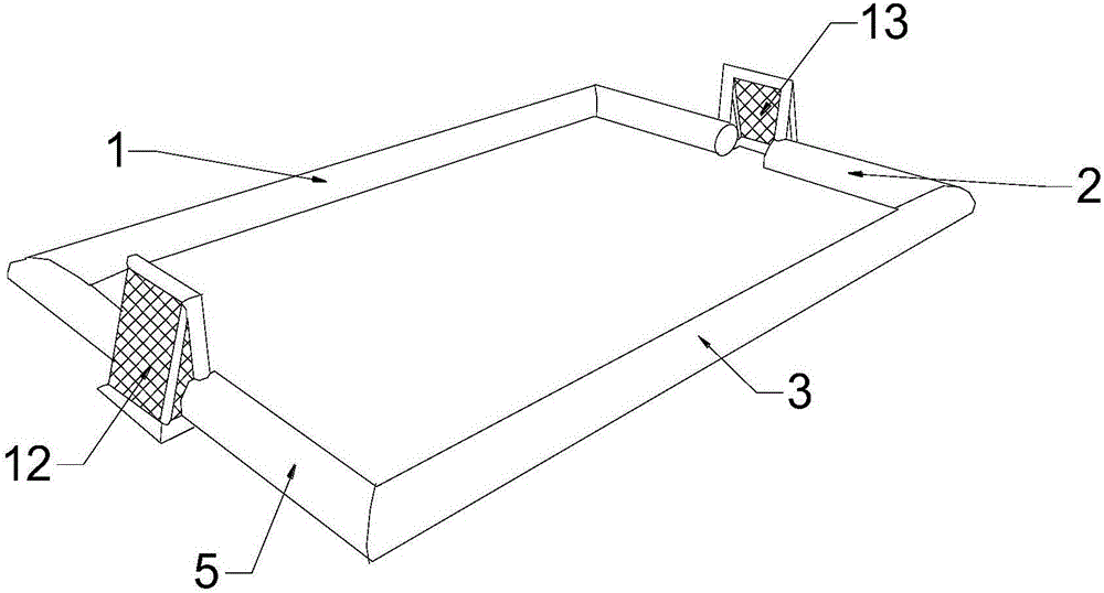 一种充气式防撞足球场的制作方法与工艺