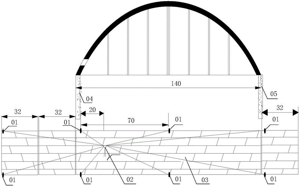 一种高速铁路钢箱系杆拱桥梁基桩控制网测设方法与流程
