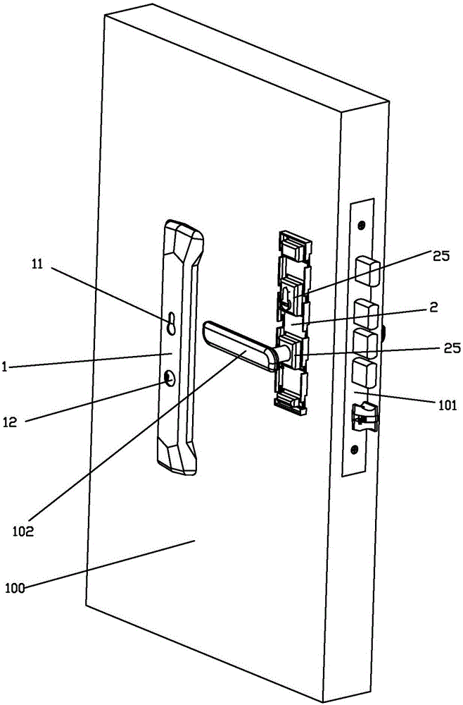 一种门锁面板组件的制作方法与工艺