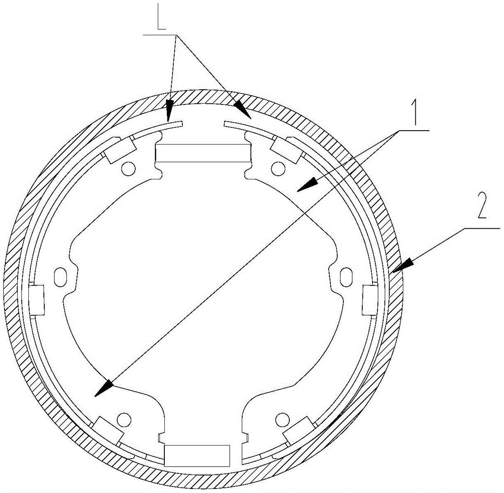 可防止制動(dòng)蹄下墜的盤(pán)中鼓式制動(dòng)器的制作方法與工藝