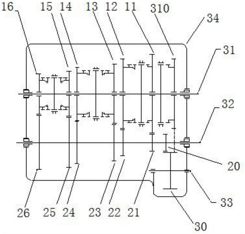 后置后驱客车专用两轴六档式变速器的制作方法与工艺