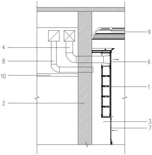 一种基于室内空间干预最小化的送回风构造的制作方法