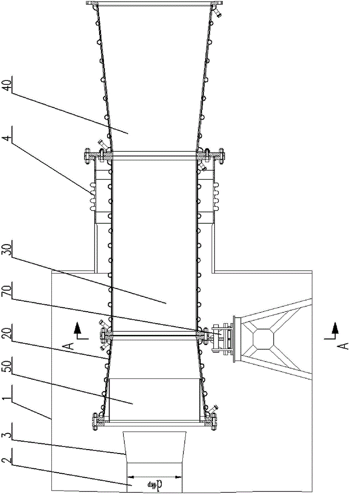 一種超音速發(fā)動(dòng)機(jī)尾噴管排氣模擬試驗(yàn)的排氣裝置的制作方法