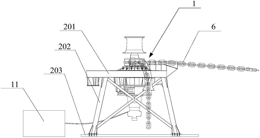 一种起锚绞盘负载试验系统的制作方法与工艺