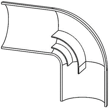 一種90°彎管導(dǎo)流片布置方法與流程
