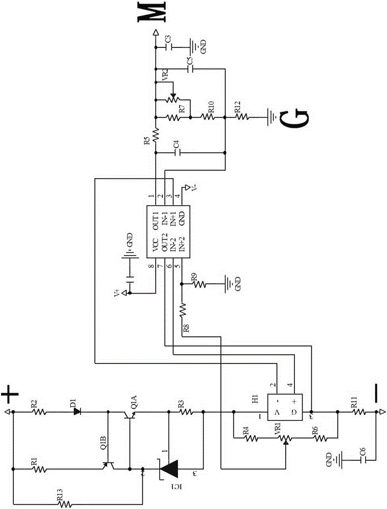 一種開環(huán)型霍爾電流傳感器及電路的制作方法與工藝