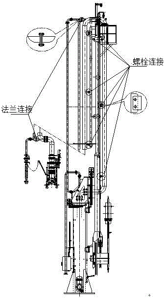 低温船用双管装卸臂的制作方法与工艺