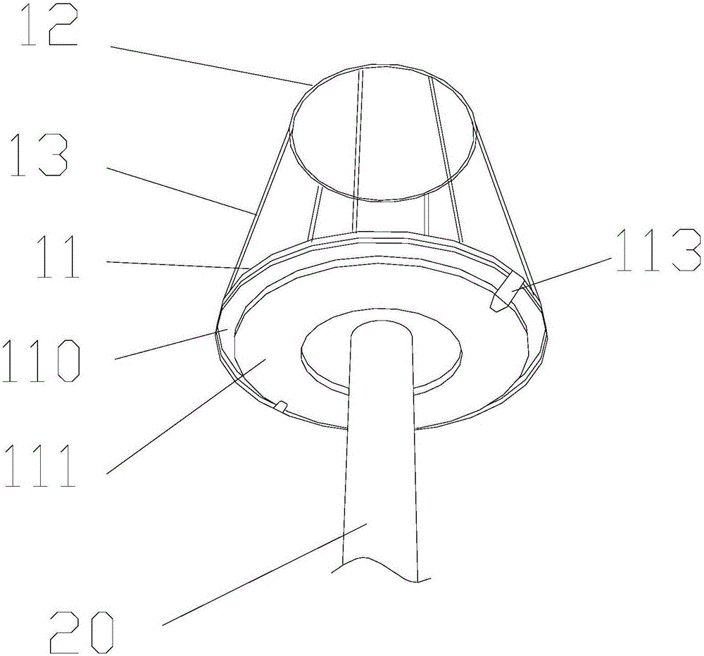 一种用磁环吸附LED光源的落地灯的制作方法与工艺