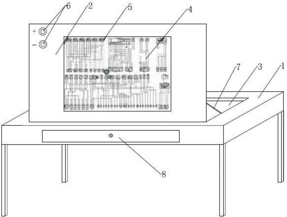 一种汽车通用电路连线检测实验台的制作方法与工艺