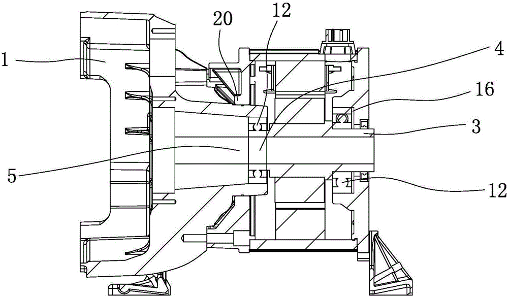 帶空壓機(jī)泵的一體式電機(jī)的制作方法與工藝