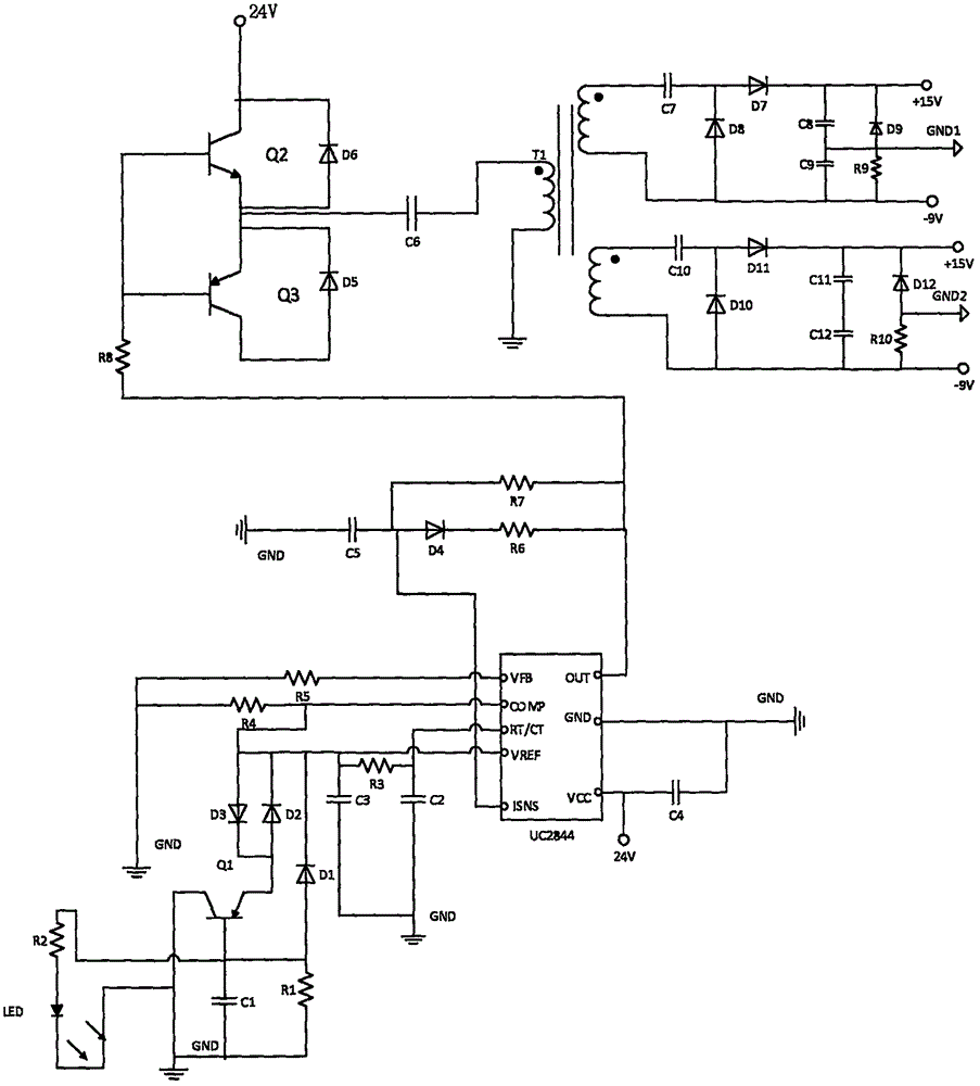 一种双隔离的IGBT驱动电路及其实现方法与流程