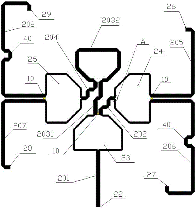 一種緊湊的對稱饋電網(wǎng)絡(luò)的制作方法與工藝