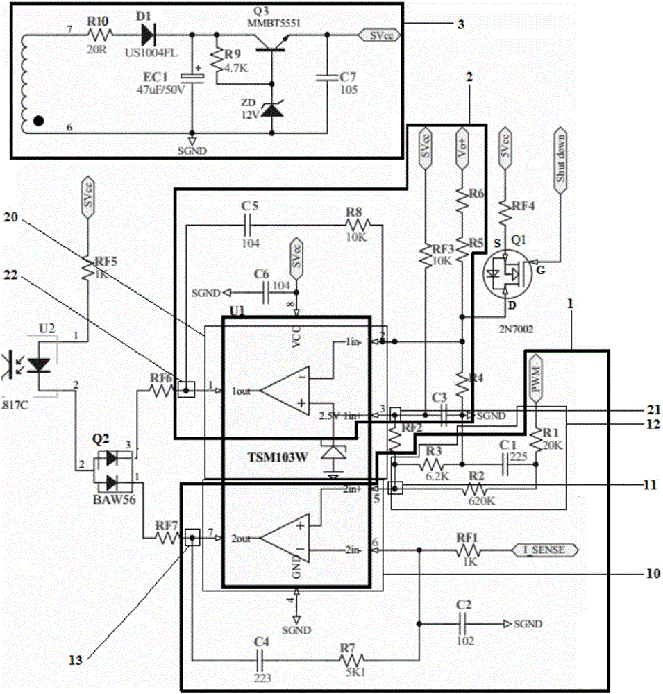 一種無輔助電源的LED驅(qū)動(dòng)電源控制電路的制作方法與工藝