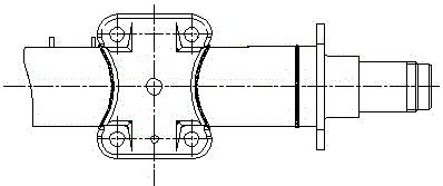 一种汽车后桥弹簧板座支架与后桥壳本体总成的连接结构的制作方法与工艺