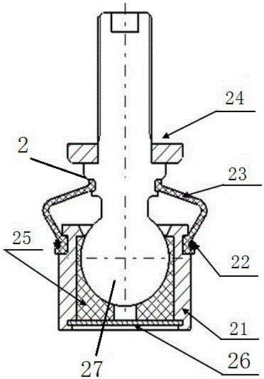 一种带球头保持座装配调整结构的汽车后悬架连接杆总成的制作方法与工艺
