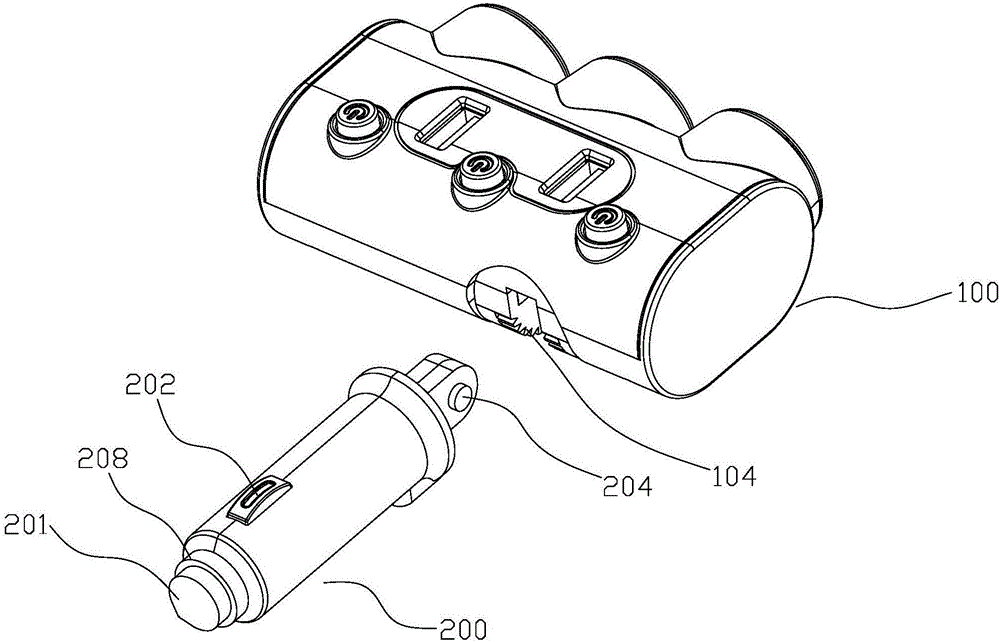 帶安全錘的一分多車用點煙器的制作方法與工藝