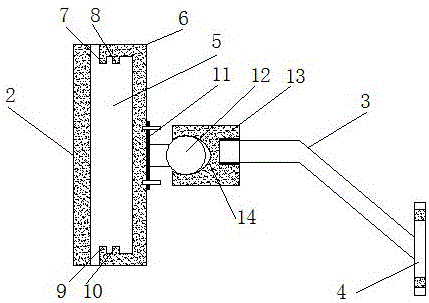 一种防眩目后视镜安装固定结构的制作方法与工艺