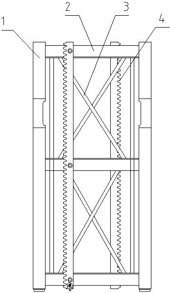 一種帶特殊立管的施工電梯標(biāo)準(zhǔn)節(jié)的制作方法與工藝