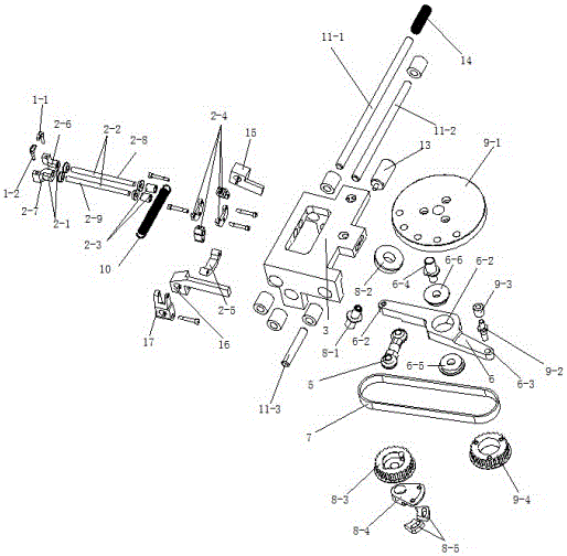 一种新型缝纫机的钩针传动装置的制作方法