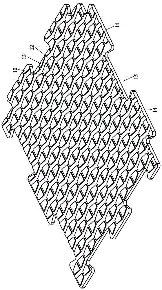 渗水式塑料草坪垫的制作方法与工艺