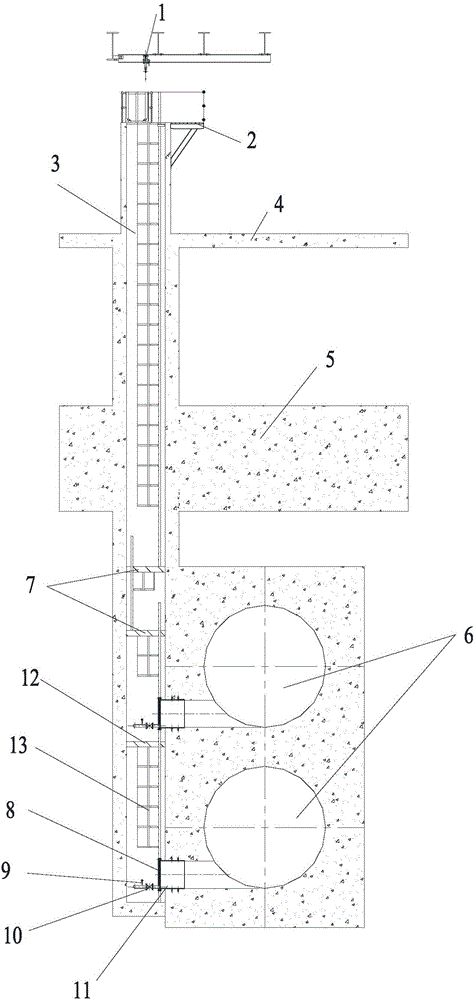 重叠式布置循环水混凝土管道人孔检查井的制作方法与工艺
