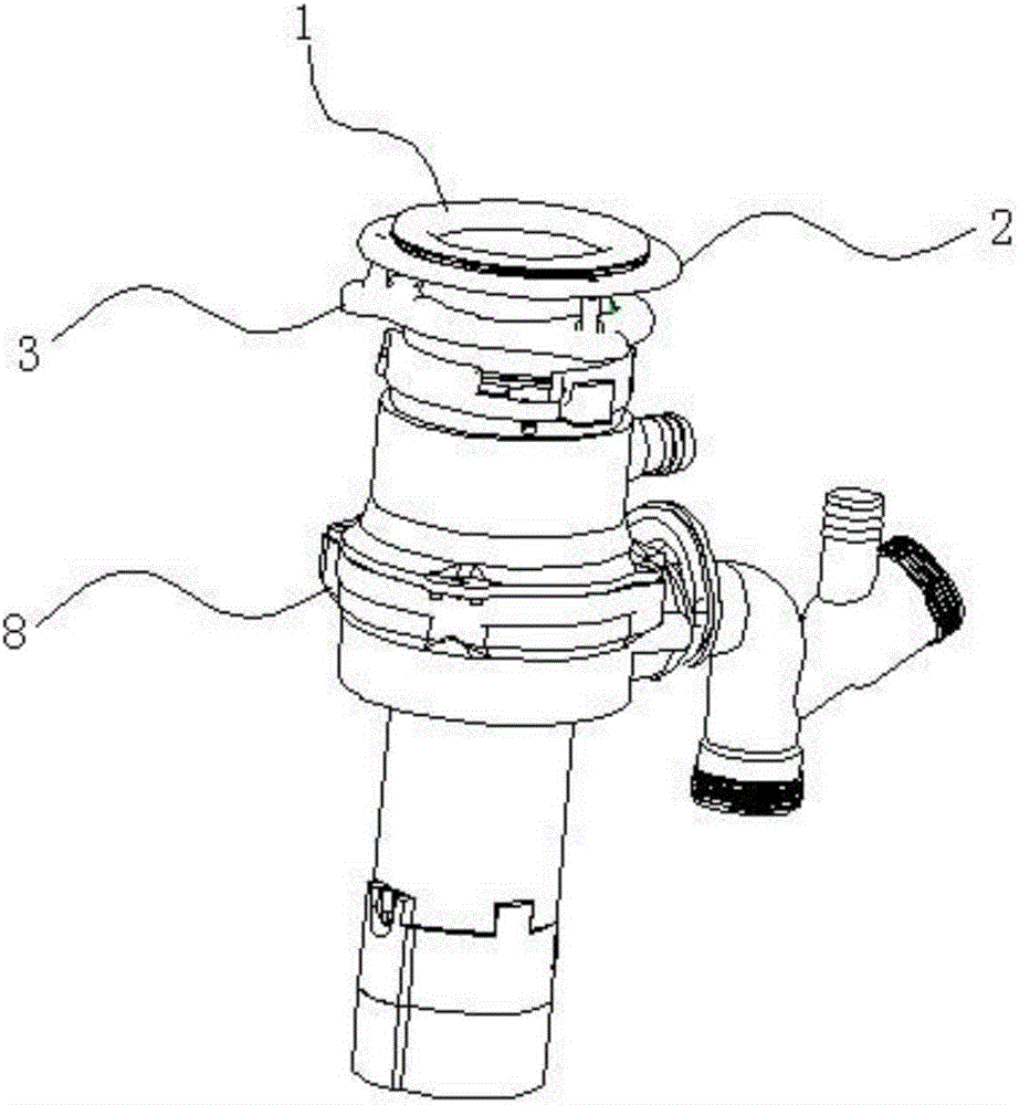 食物垃圾處理器與水槽的固定機(jī)構(gòu)的制作方法與工藝